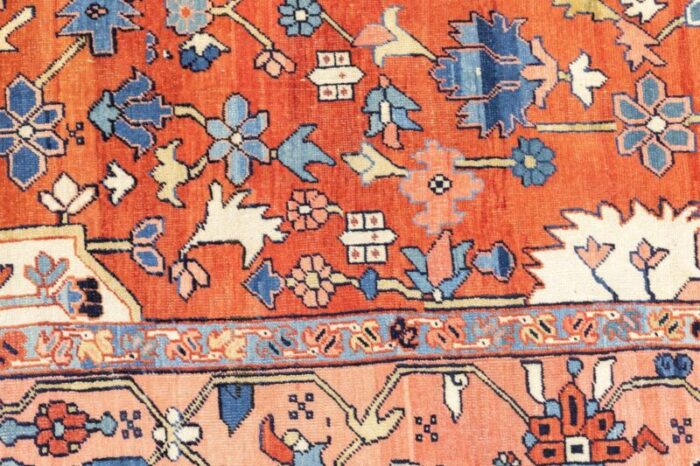 antique serapi rug 94 x 115 7824