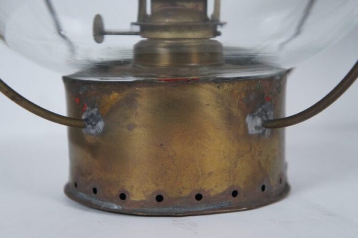 antique sherwood and wedge british nautical maritime brass onion ship oil lanterns a pair 5136