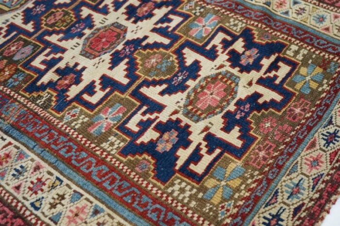 antique shirvan rug 27 x 32 1448