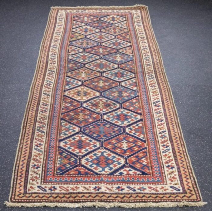 antique shirvan rug 34 x 96 1649