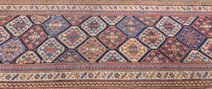 antique shirvan rug 34 x 96 8671