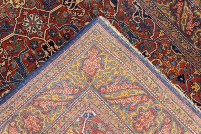 antique tehran rug 47 x 610 0551