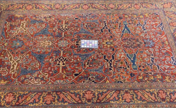 antique tehran rug 47 x 610 3328