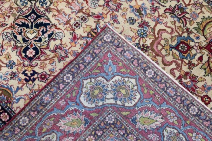 antique tehran rug 47 x 73 5893