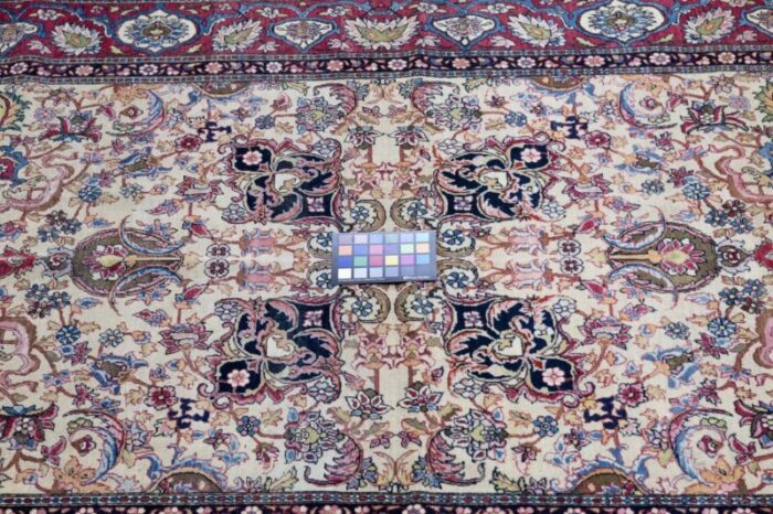 antique tehran rug 47 x 73 6909