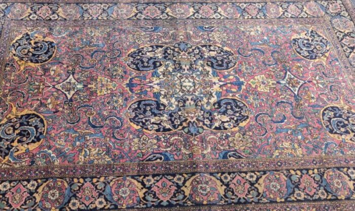 antique tehran rug 48 x 610 0272