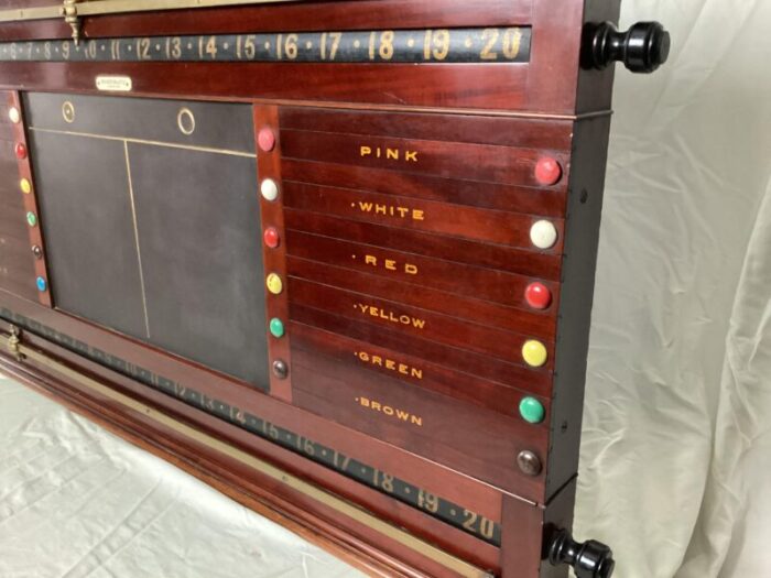 antique thurston and co ltd london snooker billiards scoreboard 1555