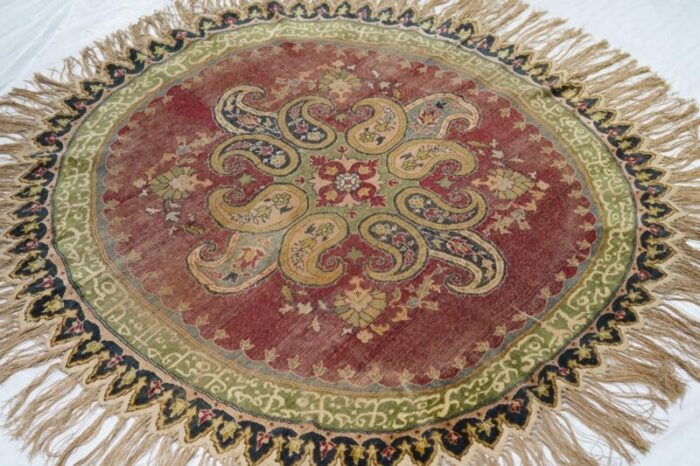 antique turkish rug 45 x 46 0902