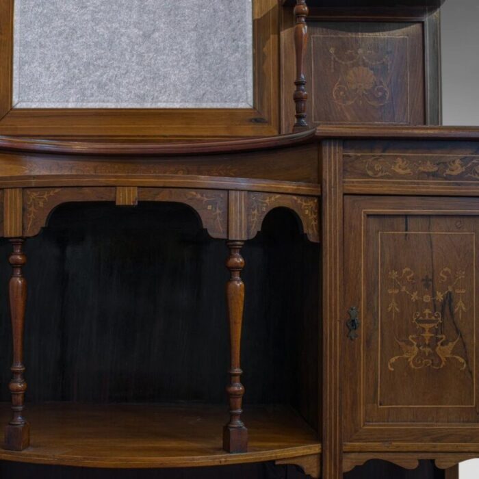 antique victorian english rosewood sideboard 1900s 2