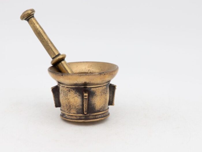 antique vintage brass mortar and pestle 4500