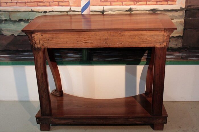 antique walnut console table 7