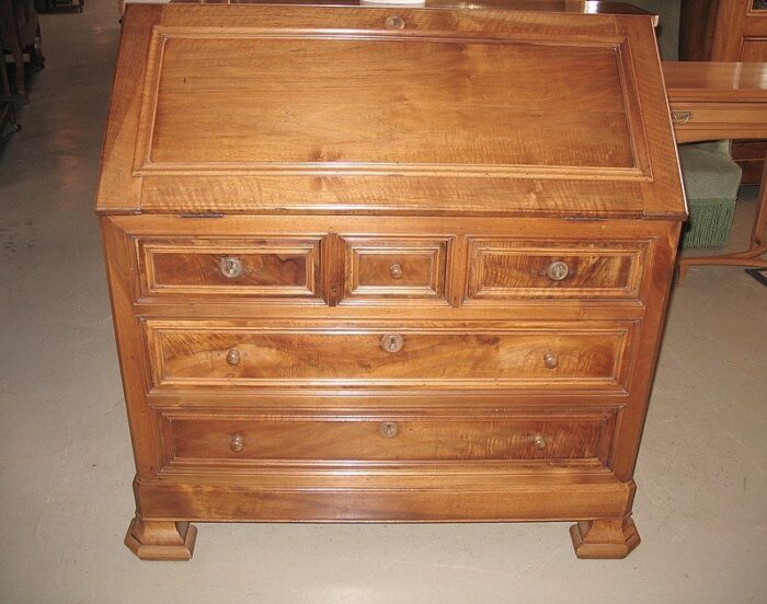 antique walnut secretaire 1