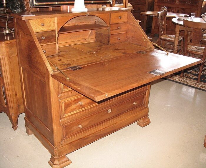 antique walnut secretaire 3