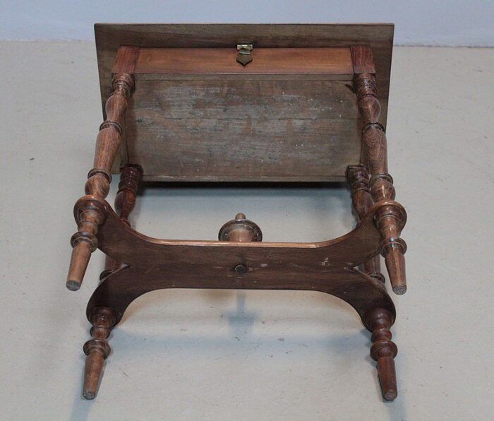 antique walnut side table 2