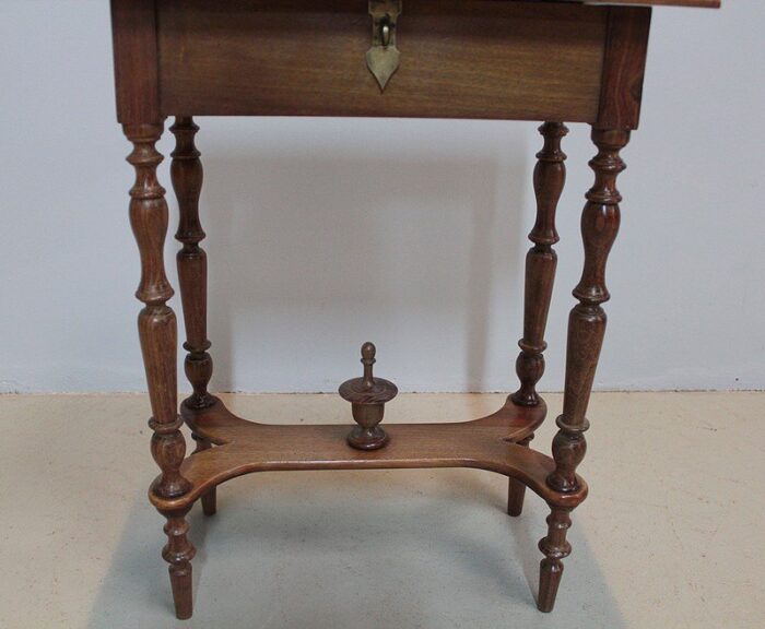 antique walnut side table 3