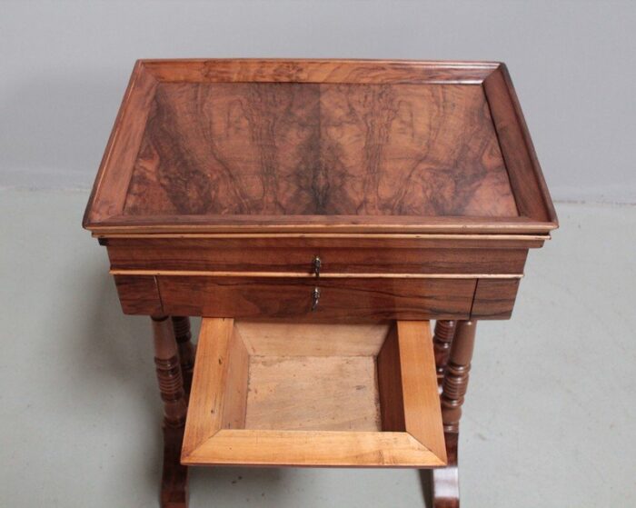 antique walnut side table 5