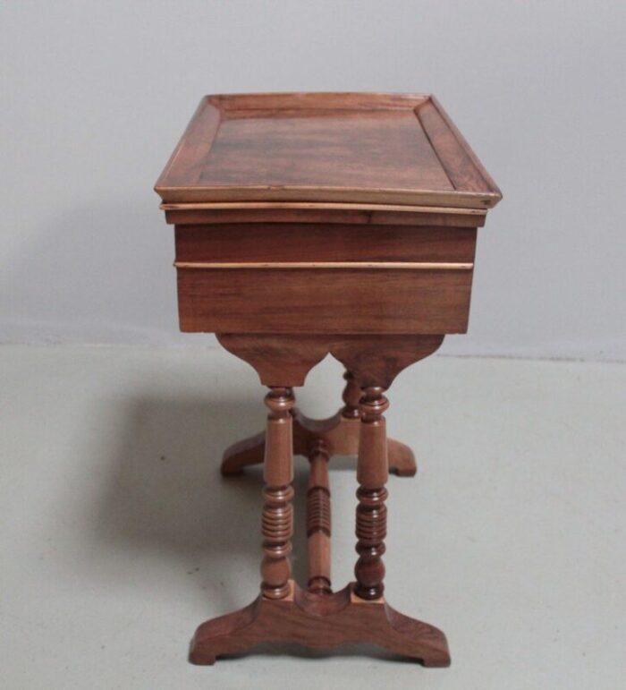 antique walnut side table 6