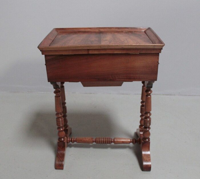 antique walnut side table 7