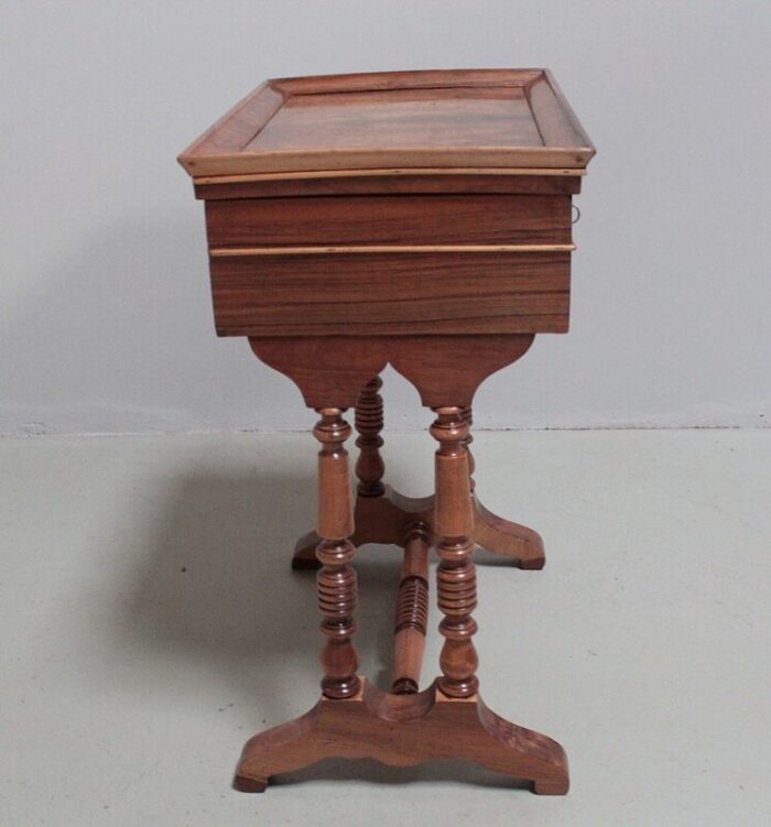 antique walnut side table 8