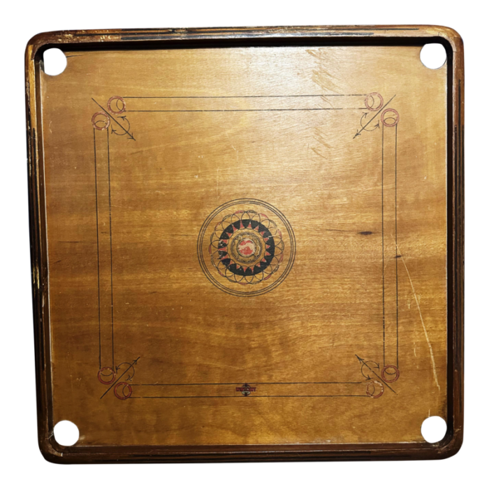 antique wooden carrom board winscent 1950s india 1471