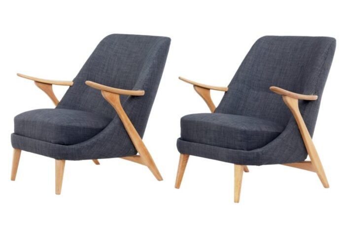 armchairs by svante skogh for seffle mobelfabrik 1950s set of 2 1