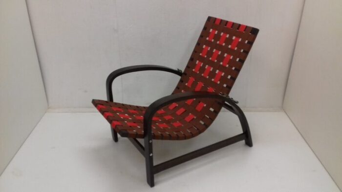 art deco adjustable armchair by jindrich halabala 1930s 1