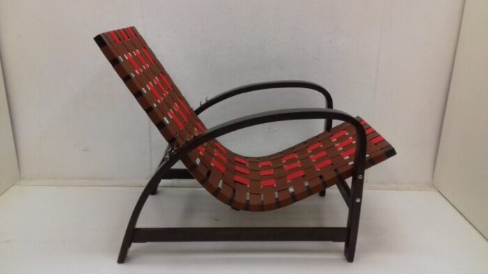 art deco adjustable armchair by jindrich halabala 1930s 11