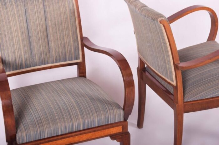 art deco armchairs 1930s set of 2 2