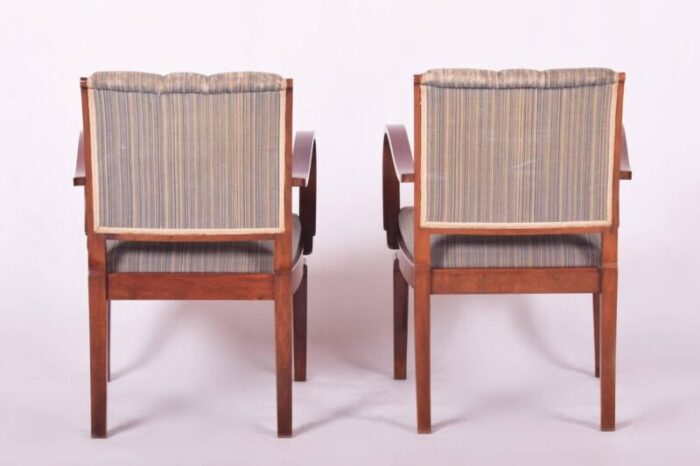 art deco armchairs 1930s set of 2 3