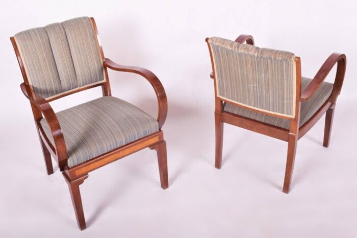 art deco armchairs 1930s set of 2 4