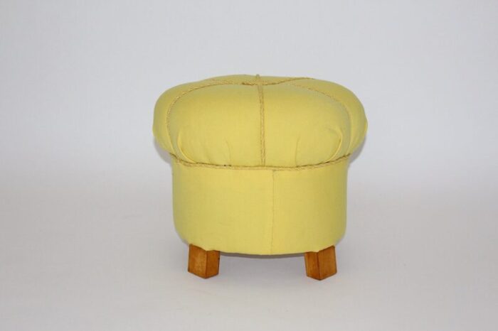 art deco austrian yellow stool 1930s 2