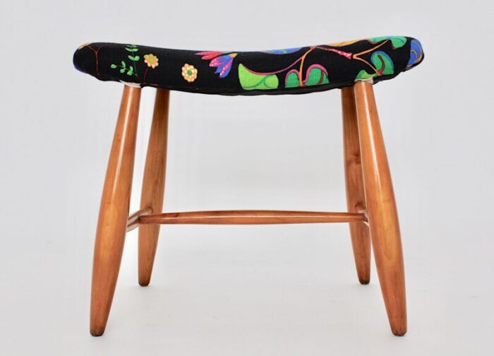 art deco cherry stool by josef frank for haus garten vienna 1920s 2