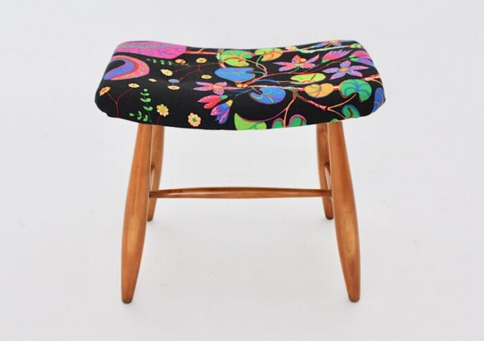 art deco cherry stool by josef frank for haus garten vienna 1920s 4