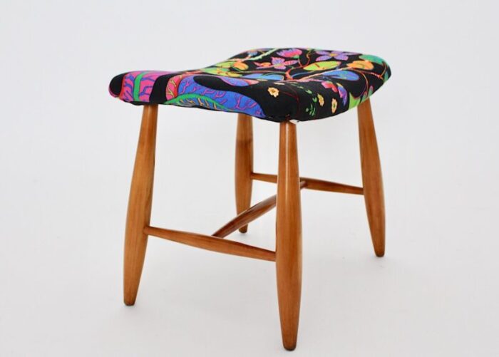 art deco cherry stool by josef frank for haus garten vienna 1920s 5