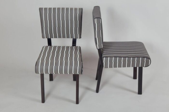 art deco czech chairs 1930s set of 6 3