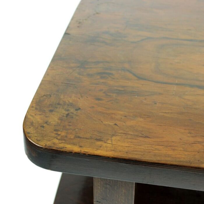 art deco czechoslovak walnut veneer coffee table 1930s 10