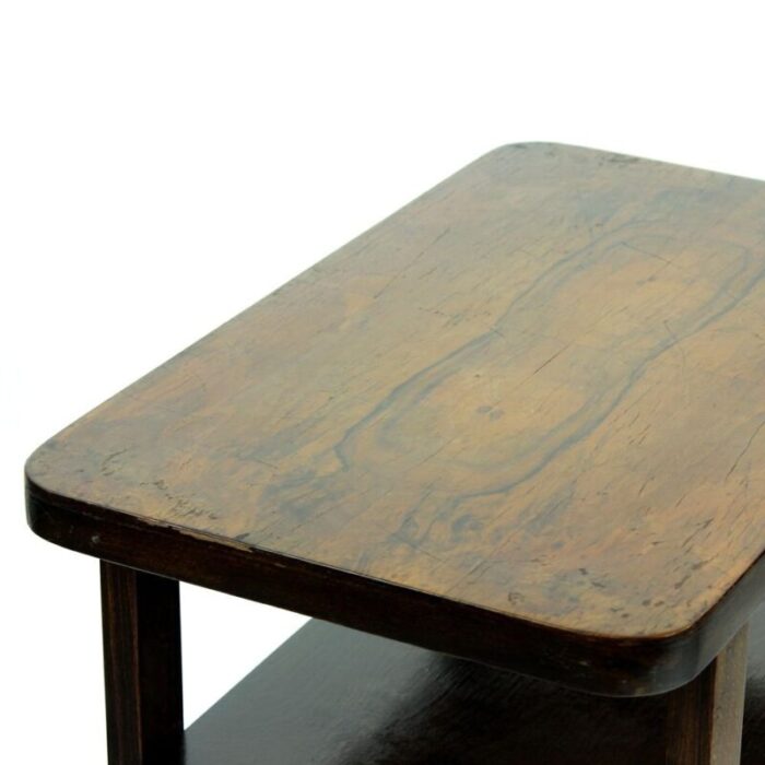 art deco czechoslovak walnut veneer coffee table 1930s 8