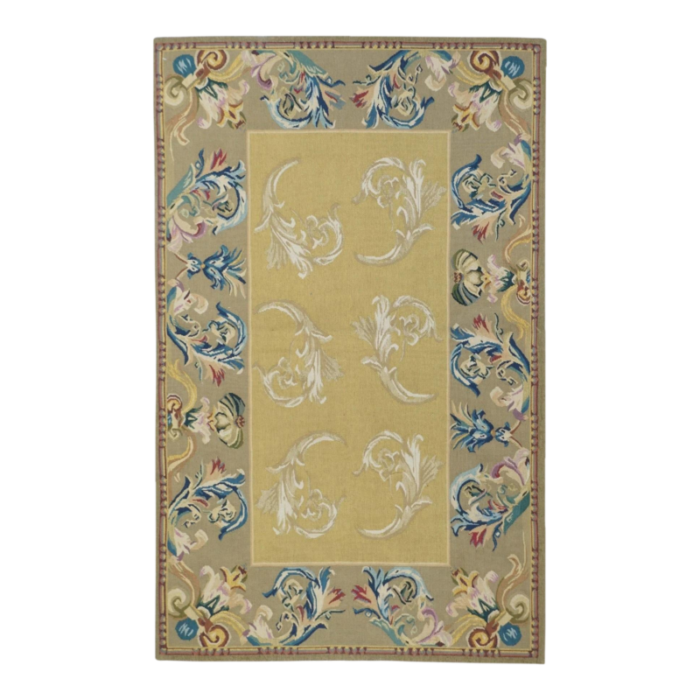 aubusson rug 3 x 5 0747