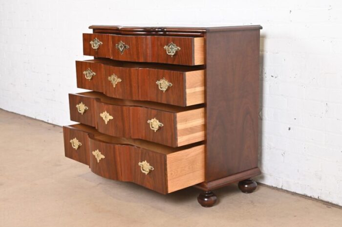 baker furniture william and mary walnut chest of drawers newly refinished 2199