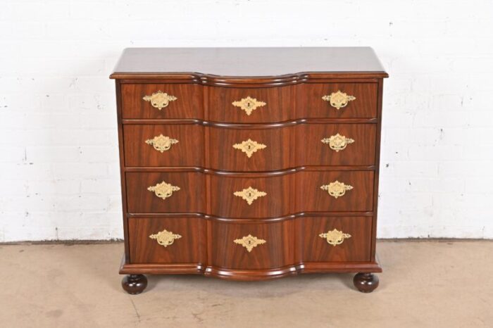 baker furniture william and mary walnut chest of drawers newly refinished 5462