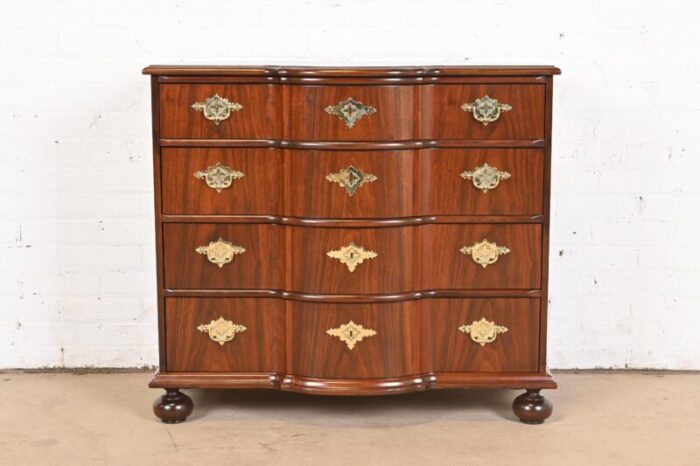 baker furniture william and mary walnut chest of drawers newly refinished 9799