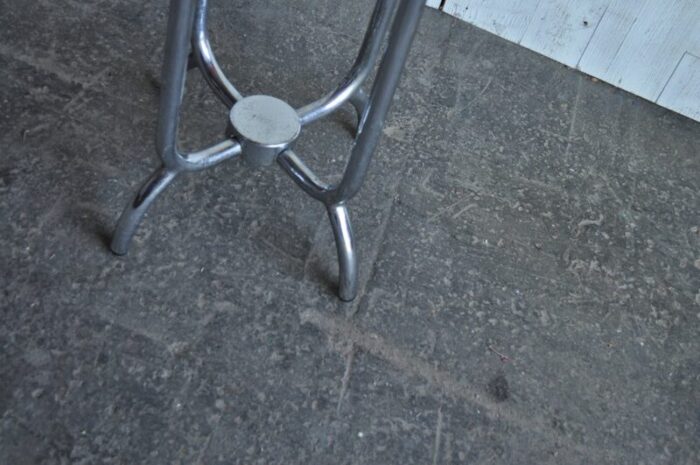 bauhaus chrome and plastic plant stand 1940s 3