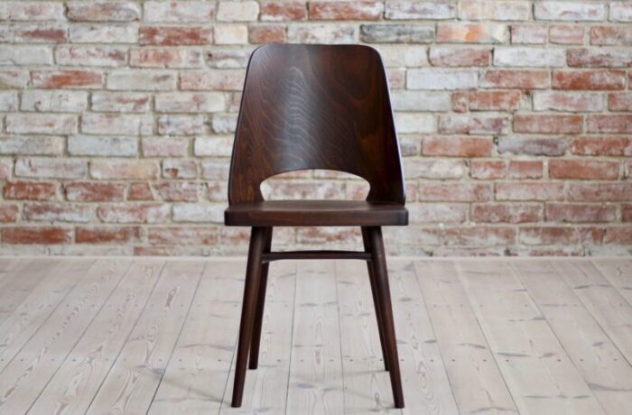 beech veneer dining chairs by oswald haerdtl for ton 1950s set of 4 11