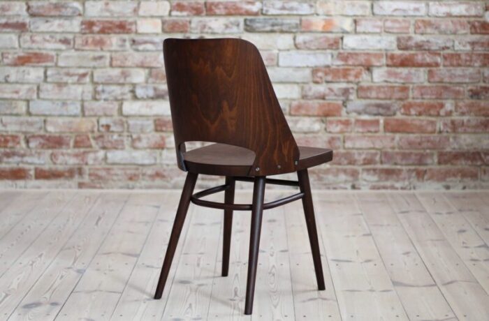 beech veneer dining chairs by oswald haerdtl for ton 1950s set of 4 8