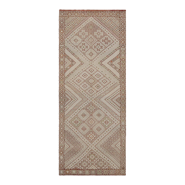 beige vintage zayane moroccan kilim rug with geometric pattern from rug and kilim 4633