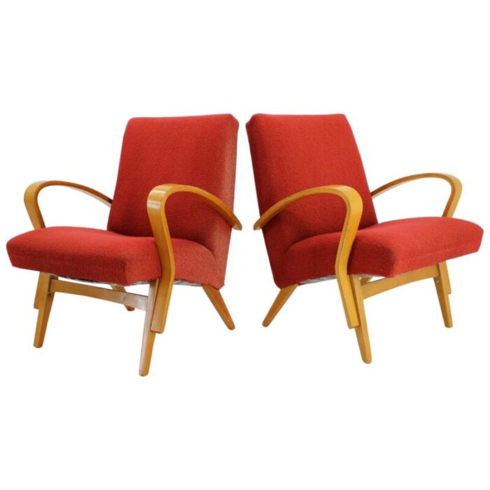 bentwood lounge chairs by frantisek jirak 1960s set of 2 1