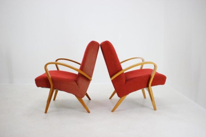 bentwood lounge chairs by frantisek jirak 1960s set of 2 4