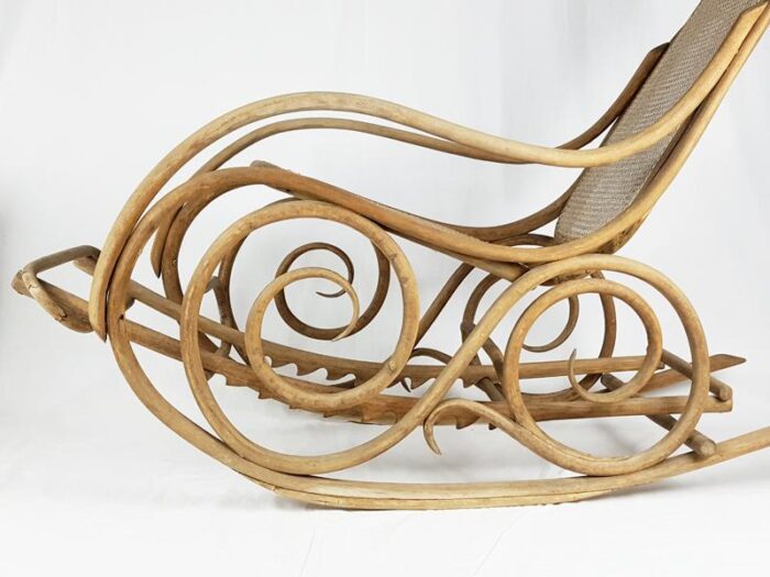 bentwood rocking chair from mundus hungary 1900s 4971