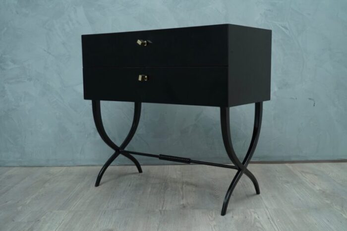 black brass dresser 1970s 7