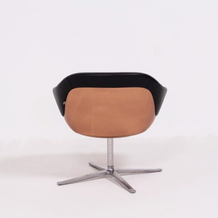 black leather lounge chair by pearson lloyd for walter knoll wilhelm knoll 1990s 5